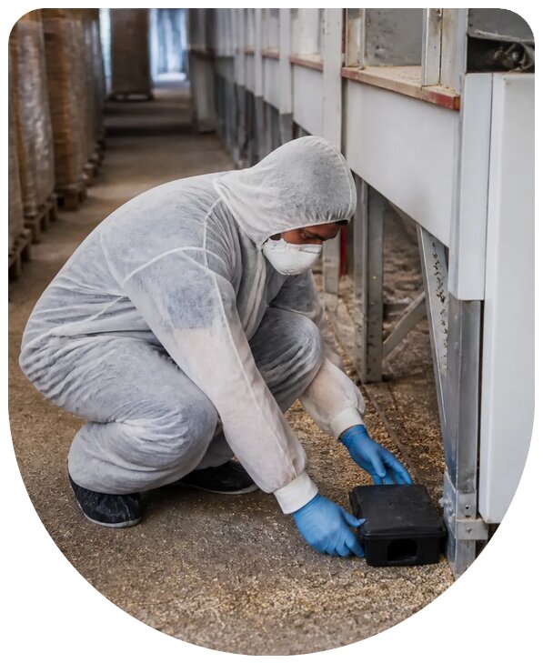 Профессиональная дератизация птицефабрики в Димитровграде