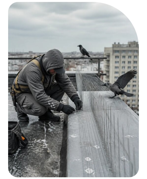 Защита от ворон под ключ в Димитровграде по цене от 5152 р. | Сенат-Дмт